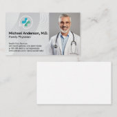 Medical Doctor Smiling | Health Care Services Logo 名刺 (正面/裏面)