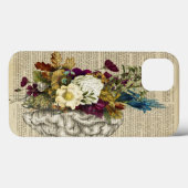 medical floral brain anatomy poster Case-Mate iPhoneケース (裏面 (横))