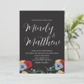 Medical Folk Florals Wedding Invitation 招待状 (スタンド正面)