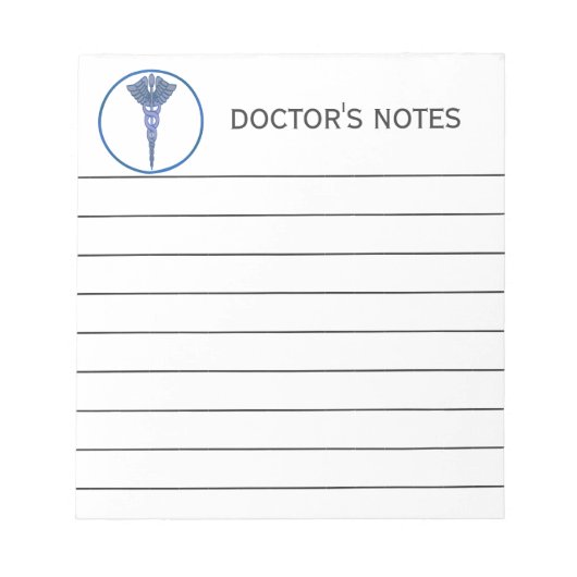 Medical Healthcare Doctorのナース ノートパッド (正面)