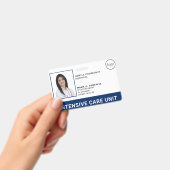 Medical Hospital Navy Blueロゴ写真ID バッジ (Handheld)