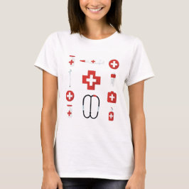 Medical Icons Nurse T-Shirt Tシャツ