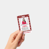 Medical Illness Alert緊急ID写真カスタム バッジ (手持ち)