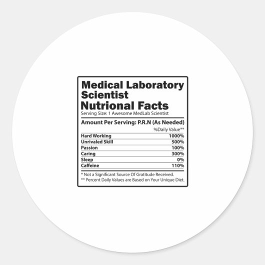 Medical Lab Scientists | Laboratory Chemistry Gift ラウンドシール (正面)