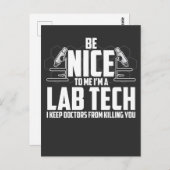 Medical Lab Tech Gift – ラボ技術者 ポストカード (正面/裏面)