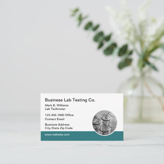 Medical Lab Testing Servicesビジネス・カード 名刺 (スタンド正面)