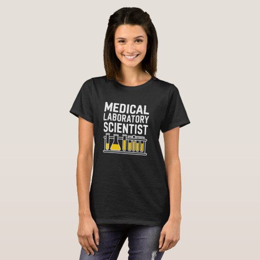 Medical Laboratory Scientist、Lab Technician Lab W Tシャツ (正面フル)