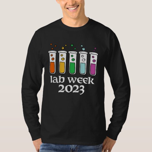 Medical Laboratory Technician Lab Week 2023 Techno Tシャツ (正面)