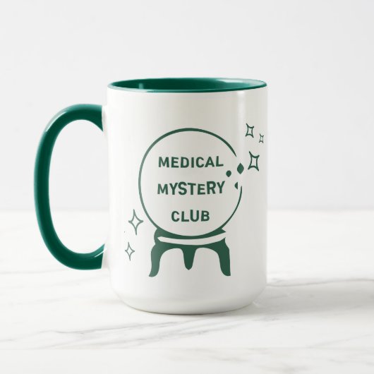 "Medical Mystery" Chronic Illness Humor Quote マグカップ (左)