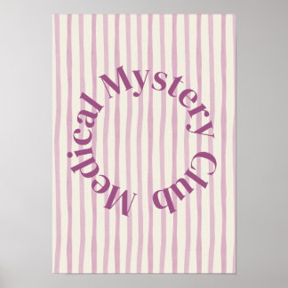 'Medical Mystery Club' Funny Chronic Illness Print ポスター