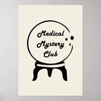 Medical Mystery Club Minimalist Wall Art ポスター