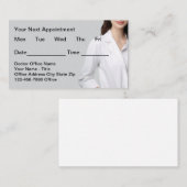 Medical Office Simple Appointment Cards 予約カード (正面/裏面)