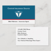 Medical Plans Insurance Agent 名刺 (正面/裏面)