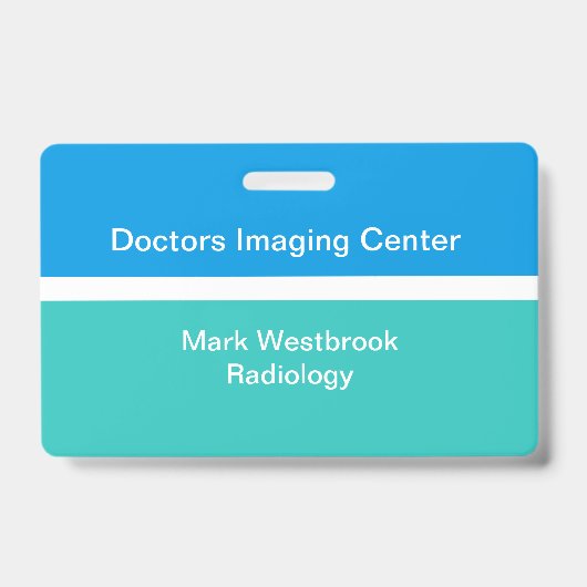 Medical Radiology Lab社員ID名バッジ バッジ (表面)