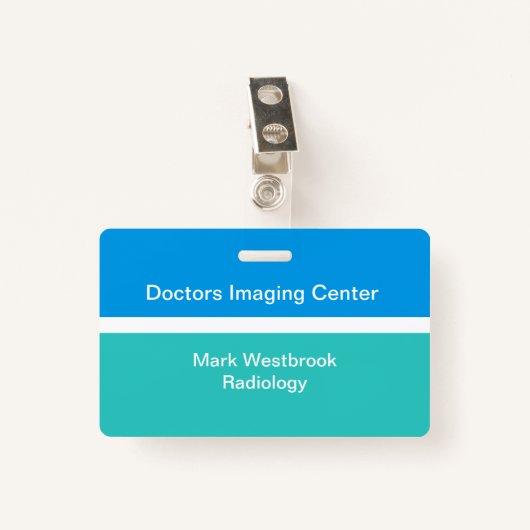 Medical Radiology Lab社員ID名バッジ バッジ (正面クリップ)