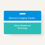Medical Radiology Lab社員ID名バッジ バッジ (裏面)