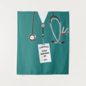 Medical School Doctor Graduation Banner Tapestry タペストリー (正面)