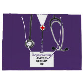 Medical School Graduation ラージペーパーバッグ (裏面)