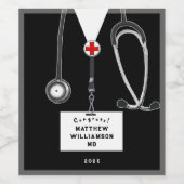 Medical School Graduation ワインラベル (シングルラベル)