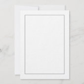 Medical School Graduation Announcement 招待状 (裏面)