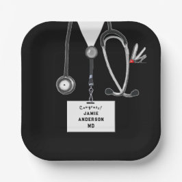 Medical School Graduation Party Paper Plate ペーパープレート