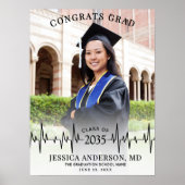 Medical School Graduation Photo Welcome Sign ポスター (正面)