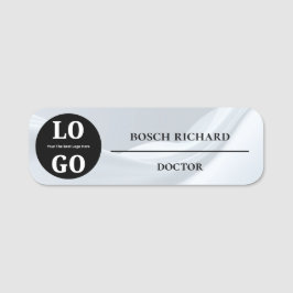 Medical Staff Name Tag Custom Logo Magnetic Pin 名札