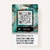 Medical Staff Name Title Logo Nurse Doctor  バッジ (裏面)