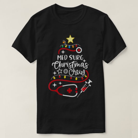Medical Surgical Nurse Secretary Med Surg Christma Tシャツ (デザイン正面)