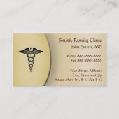 Medical Symbol医者の博士の名刺 名刺 (正面)