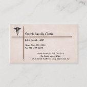 Medical Symbol Physician博士の名刺 名刺 (正面)