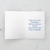 Medical Thank You Emergency サンキューカード (内部)