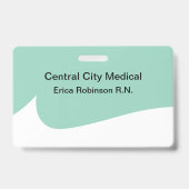Medical Theme Budget Modern Staff Name Badges バッジ (正面)