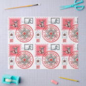 Medical-Themed Christmas Stamps and Holiday Clipar 薄葉紙 (クラフト)