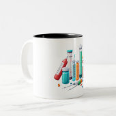 Medical Tools Cartoon Mug ツートーンマグカップ (正面左)