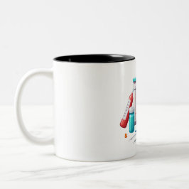 Medical Tools Cartoon Mug ツートーンマグカップ