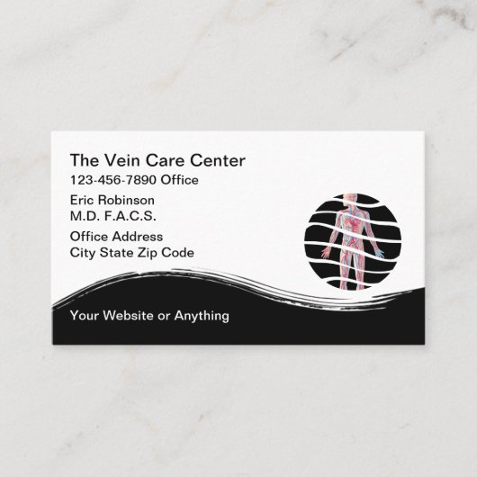 Medical Vein Clinic Business Cards 名刺 (正面)