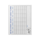 Medical Weeklyプランナー。タイトルパーソナライズされた。 ノートパッド (回転)