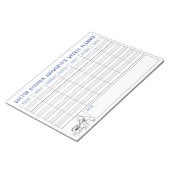 Medical Weeklyプランナー。タイトルパーソナライズされた。 ノートパッド (アングル)