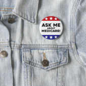 Medicareについての質問はこちら Button- 会話のきっかけ 缶バッジ (インサイチュ)