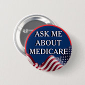 Medicareについて聞いてください 缶バッジ (正面&裏面)