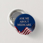 Medicareについて聞いてください 缶バッジ (正面&裏面)