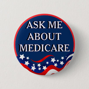 Medicareについて聞いてください 缶バッジ