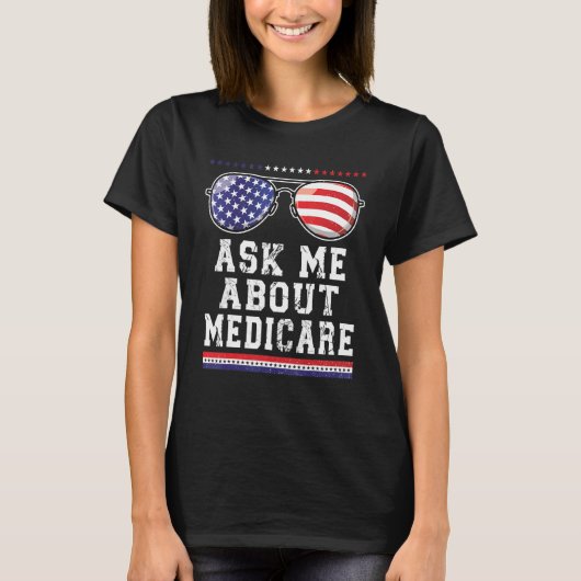 Medicare頼 Insurance Agent Broker Quotについて Tシャツ (正面)
