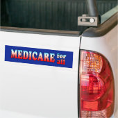 Medicare for All Bumperステッカー バンパーステッカー (トラック上)