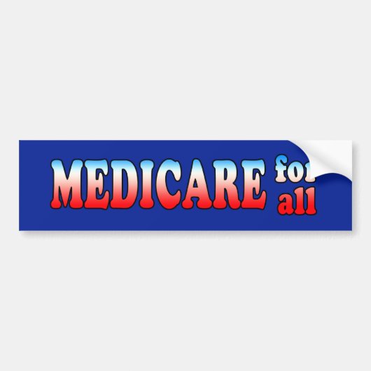 Medicare for All Bumperステッカー バンパーステッカー (正面)