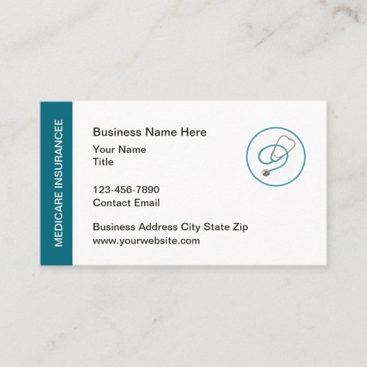 Medicare Insurance Broker Business Cards 名刺 (正面)