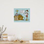 Medicare Joke Cartoon by Ric Leonard Poster ポスター (キッチン)