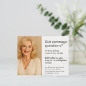 Medicare Postcard – Elegant Southern Agent Design シーズンポストカード (スタンド正面)