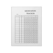 Medication Tracker Log Book ノートパッド (回転)
